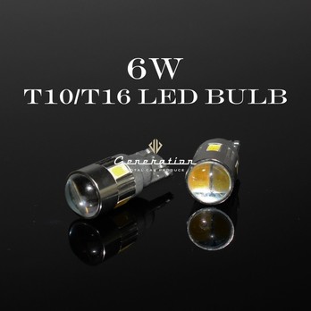 T10/T16 LED バルブ 6W ホワイト6500K